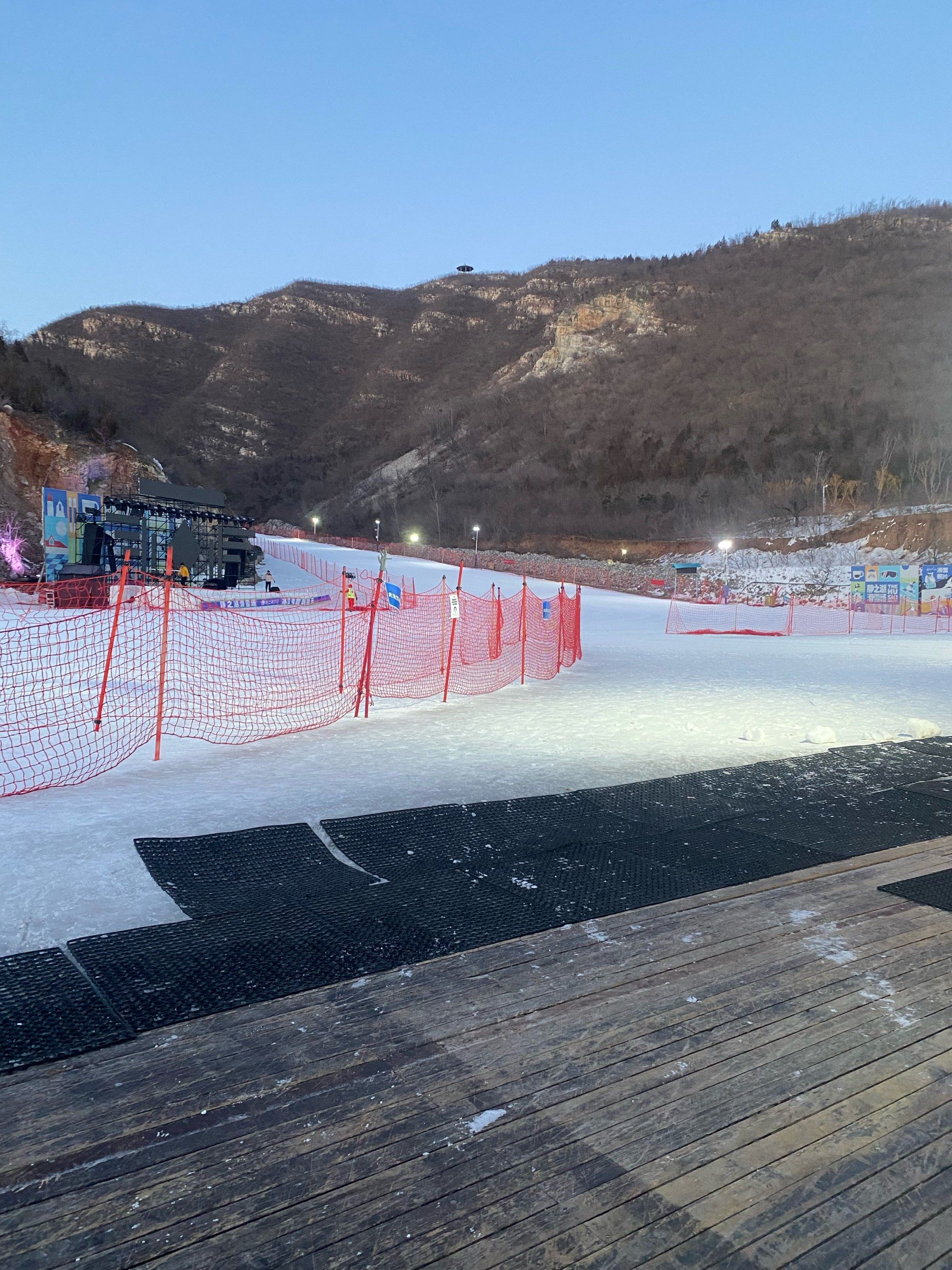 滑雪场的快乐时光