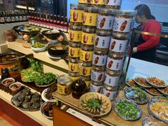 自助调料区-手抄板凳江南菜(湖滨商业街店)