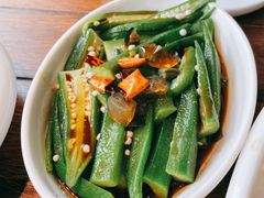 捞汁鲜秋葵-前海沿·青岛菜(大拇指广场石老人店)