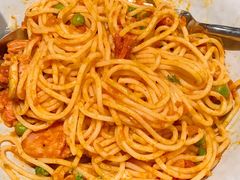 细面培根蘑菇青豆-Wagas沃歌斯(大学路店)