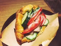 可颂三明治-Oasis coffee燕谷咖啡(公信店)