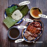 今天买了猪蹄子，烧鸭，蜜汁叉烧！