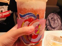 桃子草莓酪酪-LELECHA乐乐茶(上海五角场万达广场店)