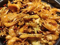 虾拼牛蛙锅-红蕃干锅·脆皮香辣虾(南屏街金鹰店)