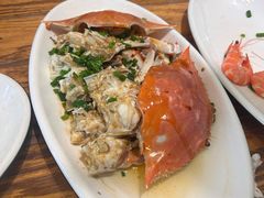 葱油梭子蟹-金海湾海鲜排档(朱家尖店)