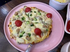 牛肉蘑菇薄饼披萨-蘑菇餐厅(马台街店)