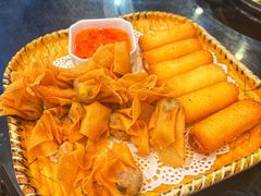 炸牛奶拼炸云吞-阿多私房菜(顺德店)