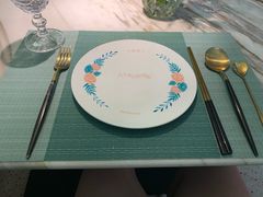 餐具摆设-蜜桃花开·中西融合菜E&W(南长街店)