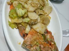 海鲜炒年糕-金海湾海鲜排档(朱家尖店)