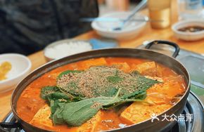 Spicy Pork Rib Soup with Potatoes and Kimchi