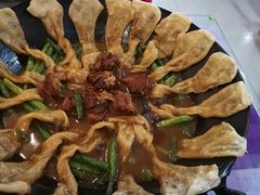 排骨豆角粘卷子-钰田大院·碳烤虹鳟鱼·怀柔地道农家菜(雁栖湖店)