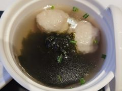 紫菜鱼丸汤-百事佳烧鸭牛腩(上海虹桥站店)