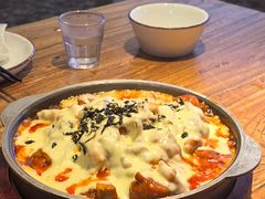 石板芝士鸡肉-撒郎嘿·朝鲜民俗餐馆