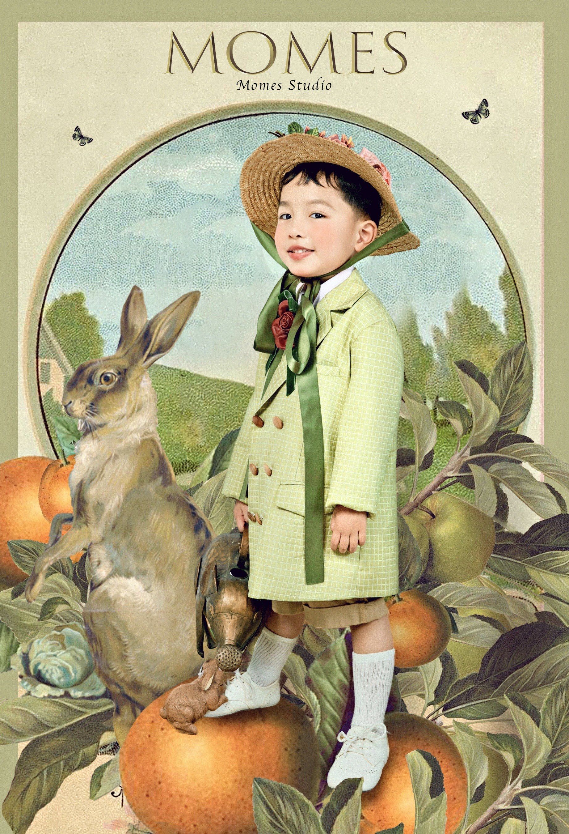 男孩男孩👦🏻复古油画风写真原来这么拍📷