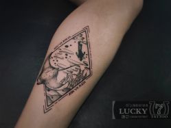 腹部-幸运7纹身刺青Lucky7tattoo