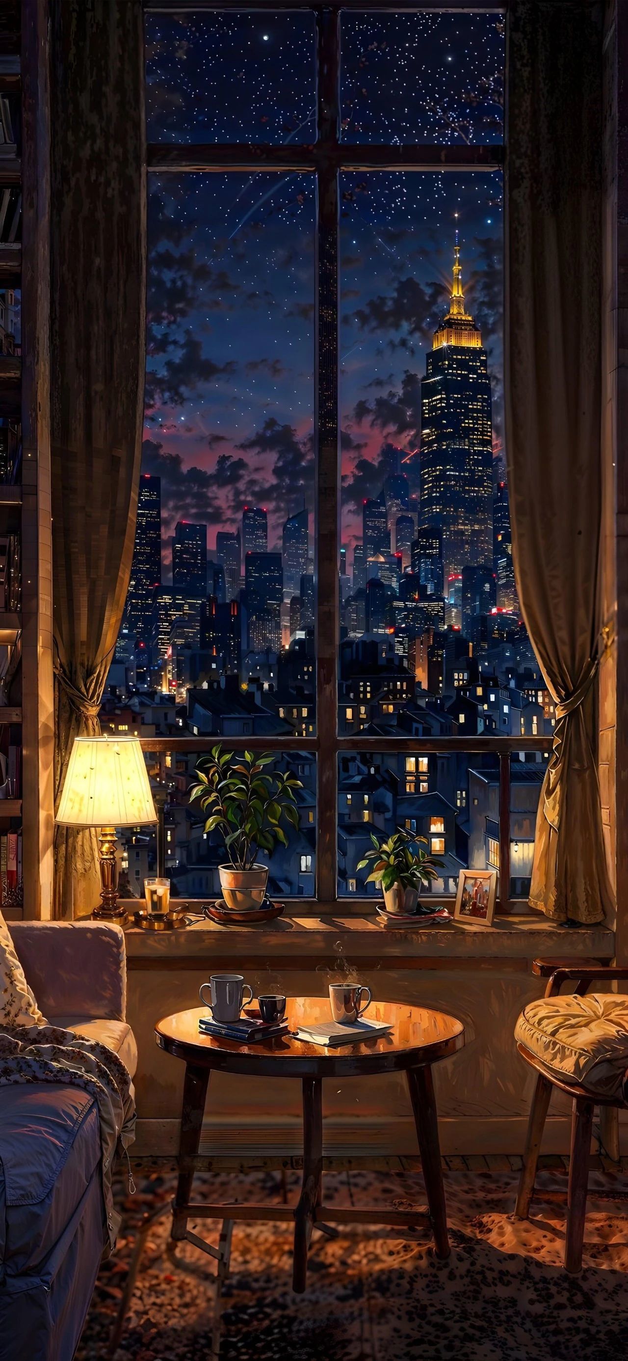 🌃✨这家店的夜景真的绝了,坐在窗边看着窗外的夜景,感觉心情都变