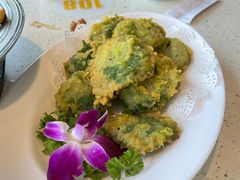 紫苏虾饼-巧克力渔家.小船海鲜家常菜(万平口店)