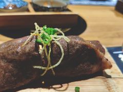 火男和牛榴莲握-今崎烧·关西寿喜烧专门店(永庆坊店)