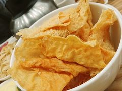 炸支竹-为什么牛潮汕牛肉火锅(万胜广场店)