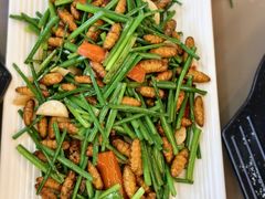 韭菜花炒蚕蛹-池记大牌档(广纸店)