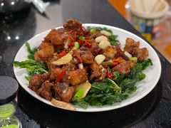 油炸排骨-草墩罗非鱼庄•野生菌•腊排骨(七星街上段店)