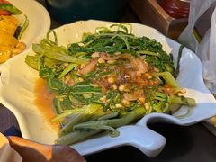 马拉盏炒通菜-大头虾越式风味餐厅(光明广场店)