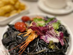 大虾海鲜墨鱼汁扁面-打趸BTC·Breaktime cafe(北京路店)
