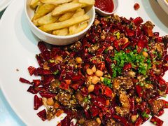 经典辣子鸡配大薯条-眉州东坡(通州店)