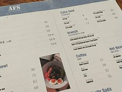 菜单-AFS Cafe & Canteen(闽江二路店)