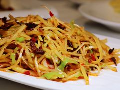 茄子柞炒洋芋丝-怡得观滇餐厅·地道昆明菜·1996(海埂大坝店)