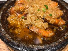 石板蒜蓉虾-小菜园新徽菜(芜湖万达店)