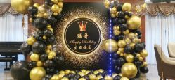 -宝宝百日宴周岁生日派对气球布置策划