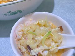 非遗手工鲜虾疙瘩汤-品味居·首店·大连鲜活海鲜大连菜(东港店)