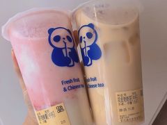 草莓牛奶麻薯-茶百道(泰享里店)
