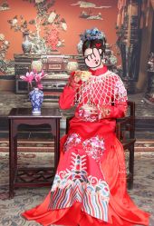 -后宫·古装汉服京剧儿童亲子全家福摄影
