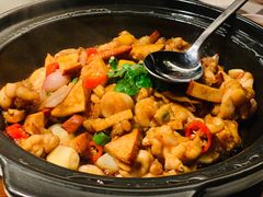 九层塔酱爆石鸡-木守西溪溪隐餐厅