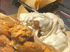 炸鸡一半一半-富乐满韩国正宗炸鸡韩国料理(虹泉路店)