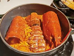 整只布列塔尼蓝龙虾佐意大利扁平-Le Bistrot de Racine