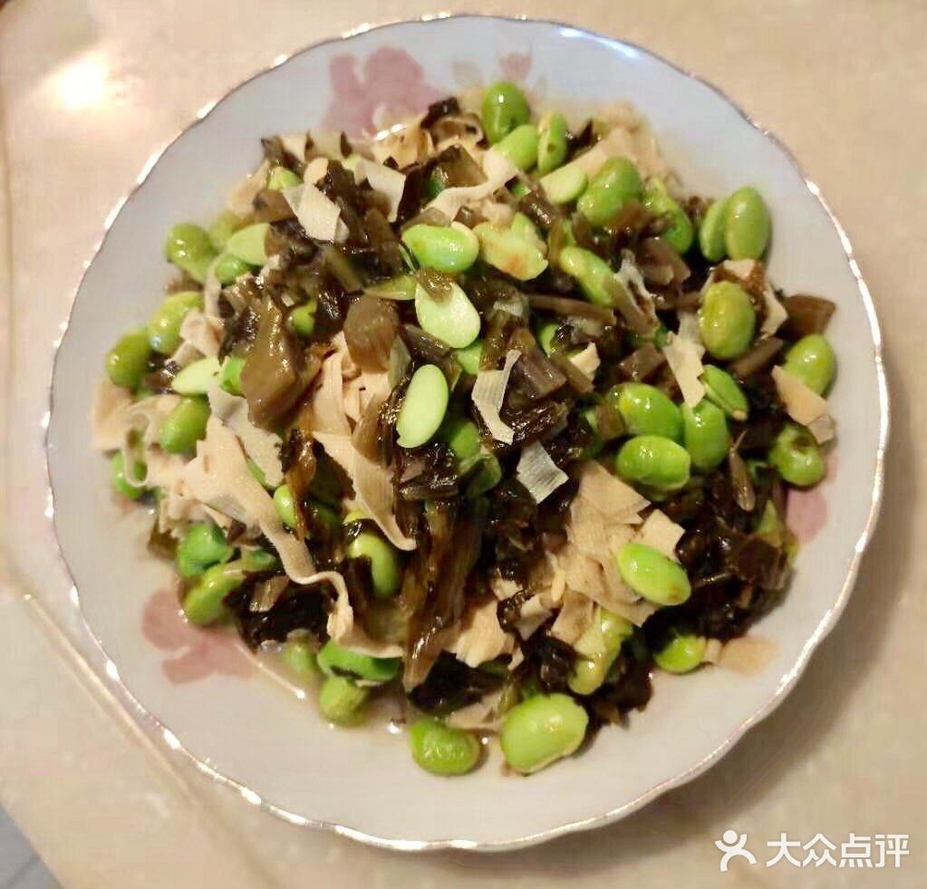 鲜美而又简单的零难度快手菜,咸菜毛豆炒百叶丝