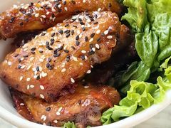 黑白芝麻鸡翅-Let's burger&pasta·非常汉堡·融合西餐(蓝色港湾店)