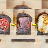 减脂系列之黑麦面包牛肉煎蛋三明治