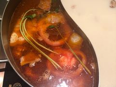 番茄牛膝骨猪肚鸡锅底-捞王锅物料理(上海世茂广场店)