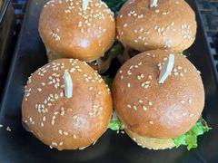 蘑菇味狠浓牛肉汉堡-bluefrog蓝蛙(皇庭广场店)