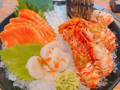 三文鱼刺身-赤坂亭M9和牛烧肉(世博源店)
