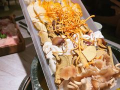 当季鲜菌拼盘-野·大山里野生菌石锅土鸡(益田假日店)