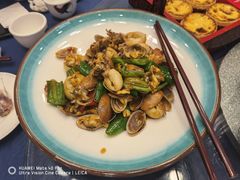 花甲爆炒墨鱼仔-顺风山庄(水濂山店)