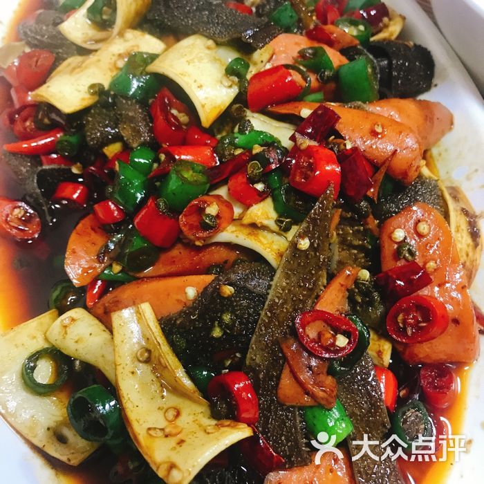 韦波龙虾爆炒黄喉毛肚图片-北京小龙虾-大众点评网