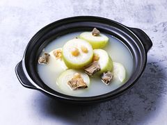 瑶柱咸骨煲淋节瓜-品泉餐厅·大盆鱼·走地鸡