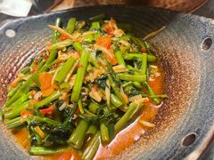 酸笋炒空心菜-浩海火燒雲傣家菜(静安芮欧店)