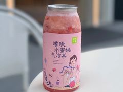 噗呲水蜜桃气泡茶-奈雪的茶(杭大501城市广场PRO店)